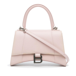 Balenciaga B Balenciaga Pink Light Pink Calf Leather Hourglass S Satchel Italy