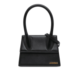 Jacquemus B Jacquemus Black Calf Leather Le Grand Chiquito Italy