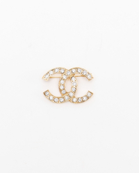 Chanel Coco Mark Rhinestone Brooch