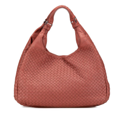 Bottega Veneta B Bottega Veneta Red Indian Red Nappa Leather Leather Large Nappa Intrecciato Campana Italy