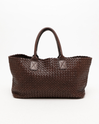 Bottega Veneta Intreccio Cabat MM Tote Bag