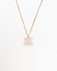 Chanel Coco Mark Rhinestone Necklace