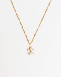 Chanel Coco Mark Rhinestone Necklace