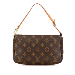 Louis Vuitton B Louis Vuitton Brown Monogram Canvas Canvas Monogram Pochette Accessoires France