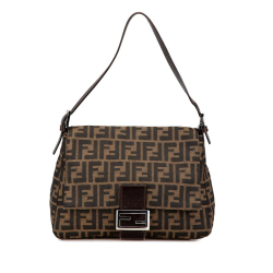 Fendi B Fendi Brown Canvas Fabric Zucca Mamma Forever Italy