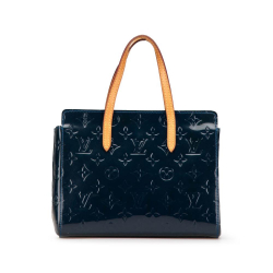 Louis Vuitton B Louis Vuitton Blue Dark Blue Vernis Leather Leather Monogram Vernis Catalina BB France