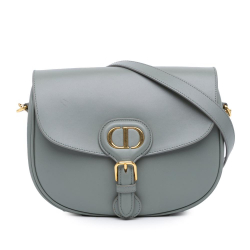 Christian Dior AB Dior Gray Calf Leather Medium Bobby Crossbody Italy