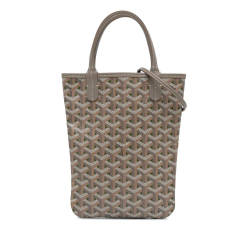 Goyard B Goyard Brown Taupe Coated Canvas Fabric Goyardine Poitiers Claire Voie France