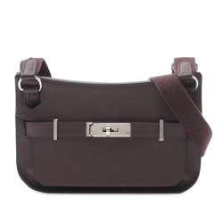 Hermès AB Hermès Red Bordeaux Calf Leather Mini Evergrain Jypsiere France