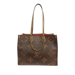 Louis Vuitton B Louis Vuitton Brown Monogram Canvas Canvas Monogram Reverse Giant OnTheGo GM France