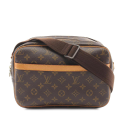 Louis Vuitton AB Louis Vuitton Brown Monogram Canvas Canvas Monogram Reporter PM France