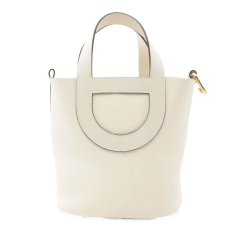 Hermès AB Hermès White Ivory Calf Leather Clemence and Swift In The Loop 18 France