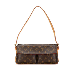 Louis Vuitton B Louis Vuitton Brown Monogram Canvas Canvas Monogram Viva Cite MM France