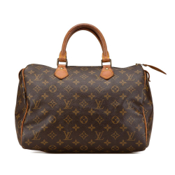 Louis Vuitton B Louis Vuitton Brown Monogram Canvas Canvas Monogram Speedy 30 France