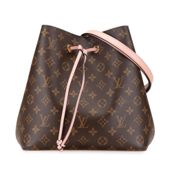 Louis Vuitton AB Louis Vuitton Brown with Pink Monogram Canvas Canvas Monogram Neonoe MM France