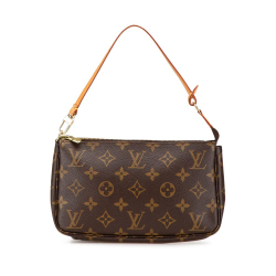 Louis Vuitton AB Louis Vuitton Brown Monogram Canvas Canvas Monogram Pochette Accessoires France