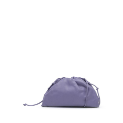 Bottega Veneta B Bottega Veneta Purple Lambskin Leather Leather Lambskin The Mini Pouch Italy