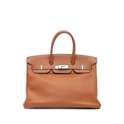 Hermès B Hermès Brown Calf Leather Swift Birkin Retourne 35 France