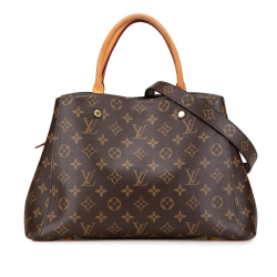 Louis Vuitton AB Louis Vuitton Brown Monogram Canvas Canvas Monogram Montaigne MM France