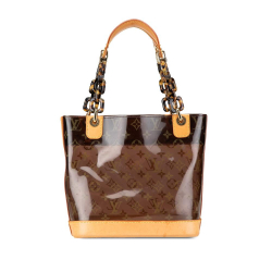 Louis Vuitton B Louis Vuitton Brown PVC Plastic Monogram Cabas Sac Ambre PM Spain