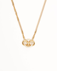 Celine Céline Macadam Rhinestone Necklace