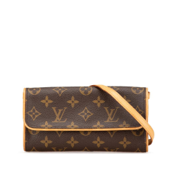 Louis Vuitton B Louis Vuitton Brown Monogram Canvas Canvas Monogram Pochette Twin PM Spain