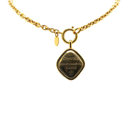 Chanel B Chanel Gold Gold Plated Metal 31 Rue Cambon Pendant Necklace France