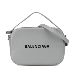 Balenciaga AB Balenciaga Gray Calf Leather XS Everyday Top Handle Camera Bag Italy