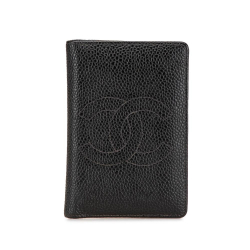 Chanel B Chanel Black Caviar Leather Leather CC Caviar Card Holder France