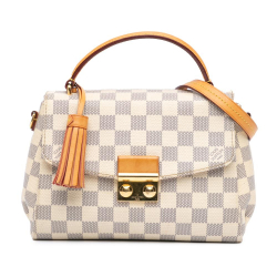 Louis Vuitton B Louis Vuitton White Damier Canvas Canvas Damier Azur Croisette France