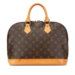 Louis Vuitton B Louis Vuitton Brown Monogram Canvas Canvas Monogram Alma PM France