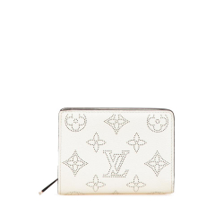 Louis Vuitton AB Louis Vuitton White Calf Leather Monogram Mahina Clea Wallet France