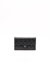 Chanel Long Lambskin Bi-fold Wallet