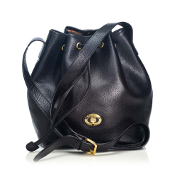 Burberry Leather Bucket Bag