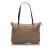 Fendi B Fendi Brown Beige Canvas Fabric Zucchino Tote Bag Italy