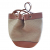 Massimo Dutti Leather and raffia seal bag