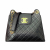 Chanel Vintage Lambskin Quilted CC Shoulder Bag Black