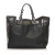 Chloé B Chloe Black Calf Leather Cyndi Embossed Tote Bag France