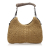 Saint Laurent B YSL Brown Beige Raffia Natural Material Mombasa Hobo Bag France