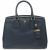 Prada Prada Saffiano Handbag Tote Bag Leather Navy Gold Hardware