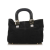 Fendi B Fendi Black Suede Leather Handbag Italy