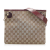 Gucci AB Gucci Brown Beige Canvas Fabric GG Eclipse Crossbody Bag Italy