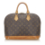 Louis Vuitton B Louis Vuitton Brown Dark Brown Monogram Canvas Canvas Monogram Alma PM France