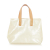 Louis Vuitton AB Louis Vuitton White Pearl with Brown Light Brown Vernis Leather Leather Vernis Reade PM France