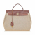 Hermès B Hermes Brown Beige Canvas Fabric Herbag PM France