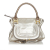 Chloé B Chloe Silver Calf Leather Marcie Satchel France