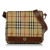 Burberry B Burberry Brown Beige with Multi Coated Canvas Fabric Haymarket Check Crossbody Bag United Kingdom