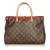 Louis Vuitton B Louis Vuitton Brown with Pink Monogram Canvas Canvas Monogram Pallas MM Satchel Spain