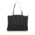 Prada B Prada Black Nylon Fabric Tessuto Tote Bag Italy