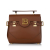 Balmain AB Balmain Brown Calf Leather B-Buzz 18 Satchel France